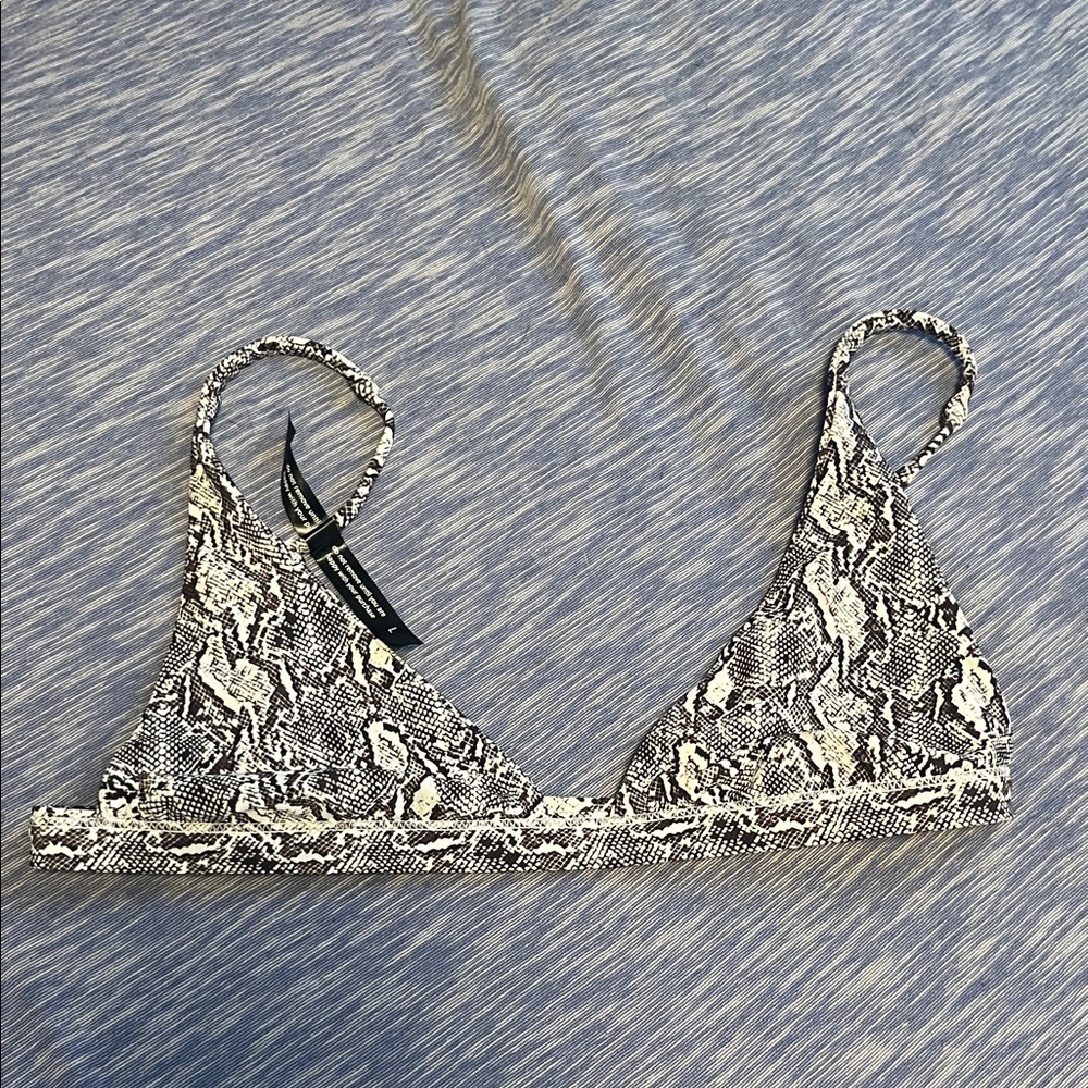 Ark snake skin bikini top size large